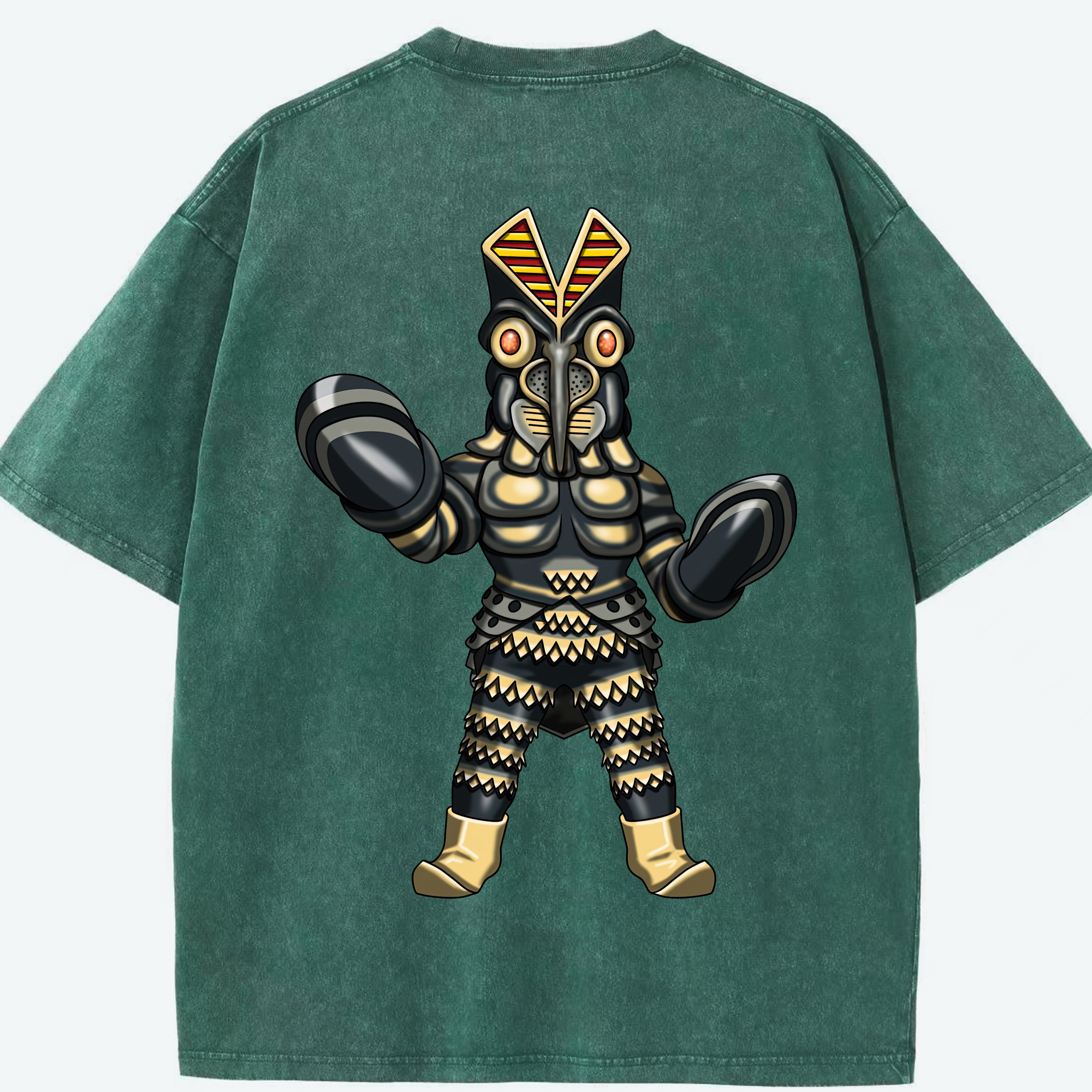 （画像用） ウルトラマン Ultraman 綿100% ヴィンテージ風 半袖Tシャツ（背面プリント）